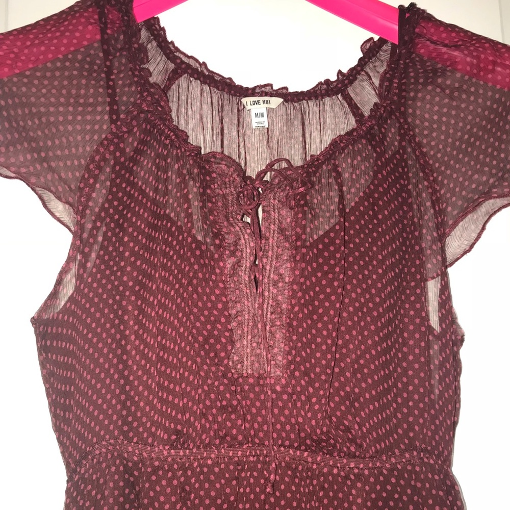 Super cute forever 21 fully lined sheer dress